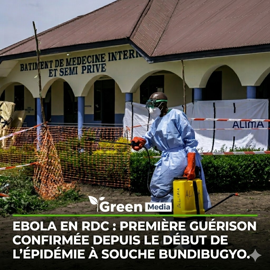 EBOLA EN RDC : DES DÉFIS PERSISTANTS MALGRÉ LA PREMIÈRE GUÉRISON CONFIRMÉE À SOUCHE BUNDI BUGYO